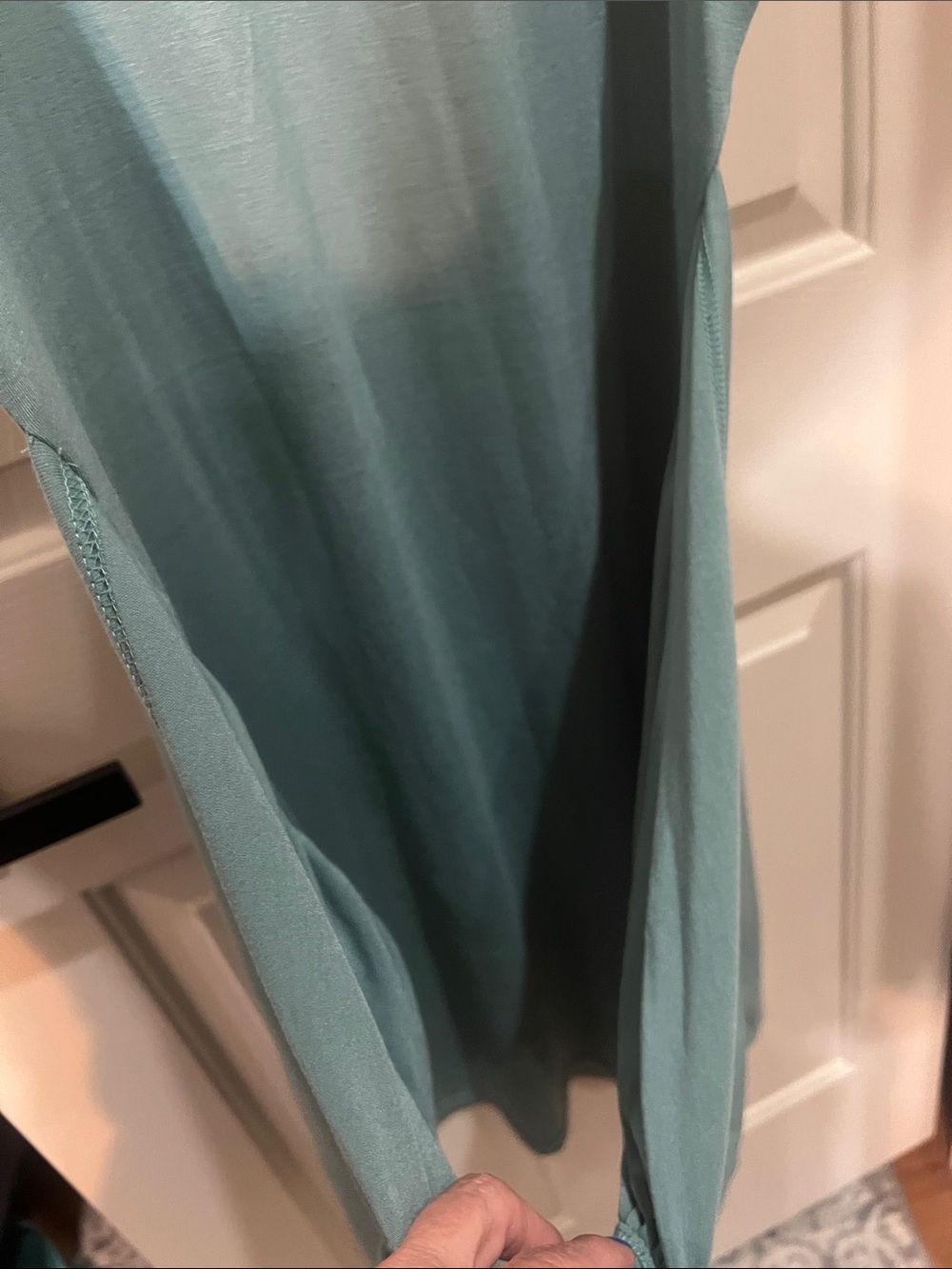Knot-Front Midi Dress in Sage Green - Picture 5 of 10